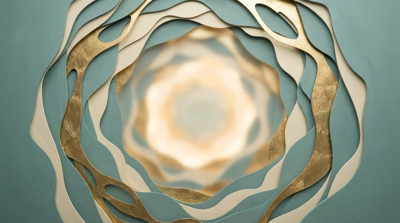 Abstract macular health theme with retina-inspired pattern