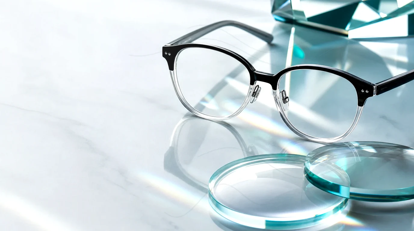 No-people reading lens still life for presbyopia and near vision