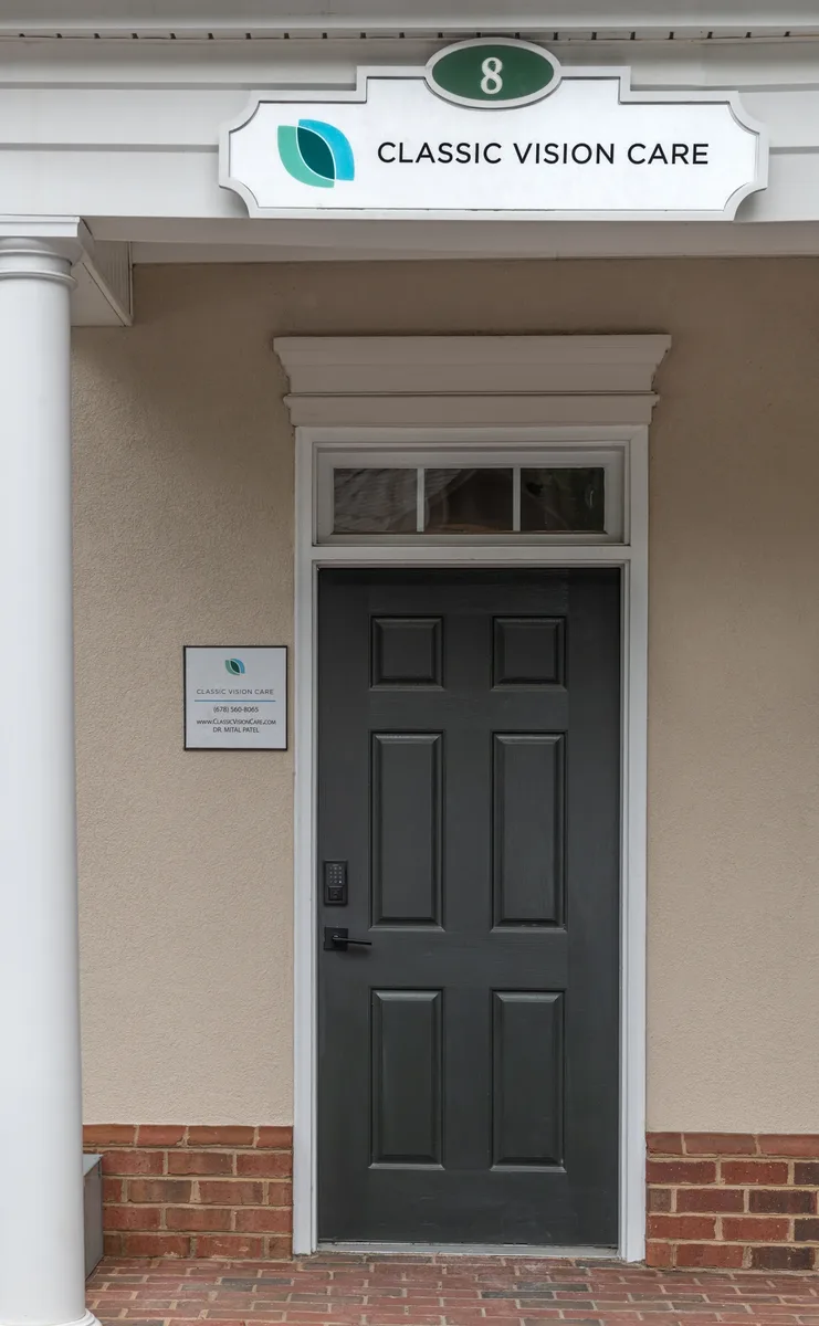 Suite 8 entrance to Classic Vision Care East Cobb on Roswell Road